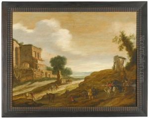 Joseph's Brothers On The Road From Egypt, Being Held By A Centurian And His Soldiers