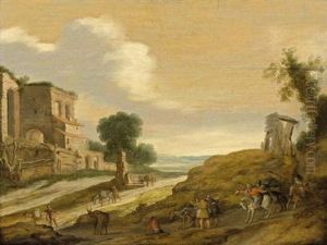 Joseph's Brothers On The Road From Egypt Held By The Centurion And His Soldiers (genesis, 44: 5-6)