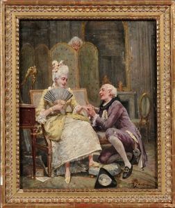 A Not-so-private Moment by (Alfred Louis Vigny) Jacomin