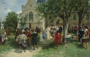 The Baptism by (Alfred Louis Vigny) Jacomin