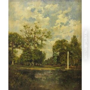 A Forest Clearing by Marie Ferdinand Jacomin