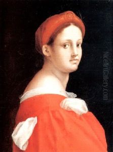 Portrait De Femme Se Retournant by (Jacone) Jacopo di Giovanni di Francesco