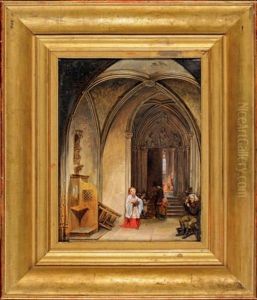 L'enfant De Coeur Chantant by Claudius Jacquand