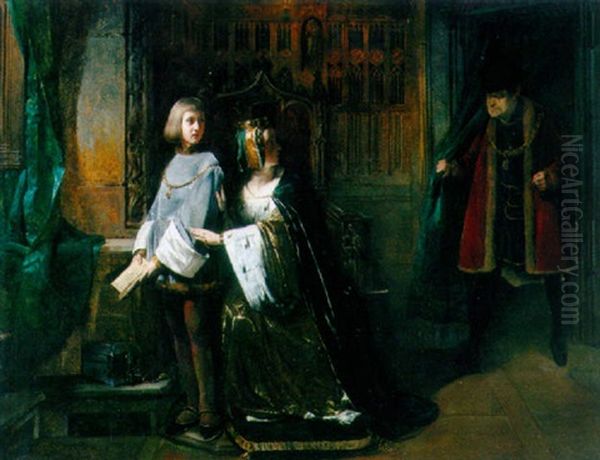 Louis Xi Of France Surprising The Queen Instructing The Dauphin Contrary To His Will - view 1