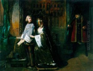 Louis Xi Of France Surprising The Queen Instructing The Dauphin Contrary To His Will