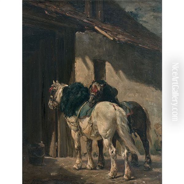 Deux Chevaux De Trait - view 1