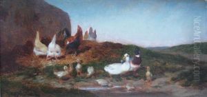 Poules Et Canards by Charles Emile Jacque