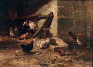 Poulailler by Charles Emile Jacque