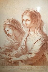 The Daughters Of Guercino In The Dress Of The Country Near Bologna