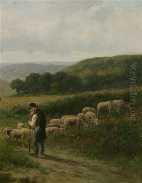 Shepherd In The Meadow - view 1