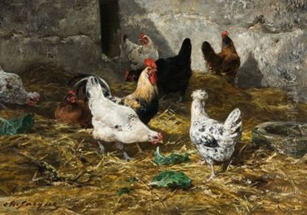 Der Huhnerstall (poules A La Ferme) - view 1