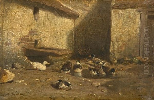 Landlicher Hof Mit Enten - view 1