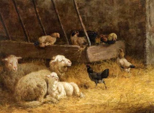 Coq Et Poule Dans La Bergerie - view 1