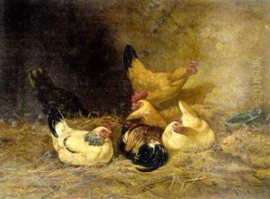 Le Basse Cour by Charles Emile Jacque