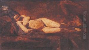 Dormeuse by Charles Emile Jacque