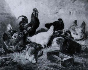 Federvieh by Charles Emile Jacque