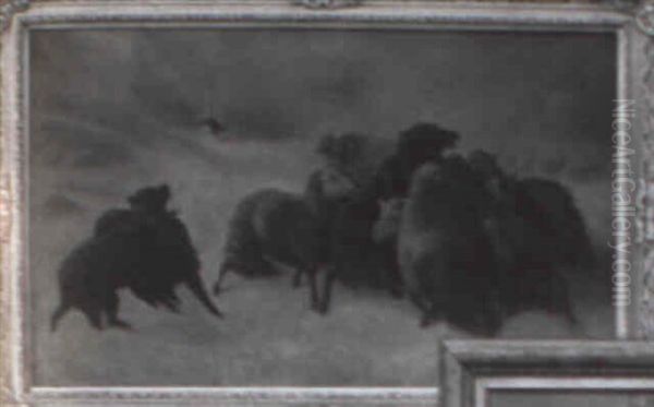 Sheep In A Storm - view 1