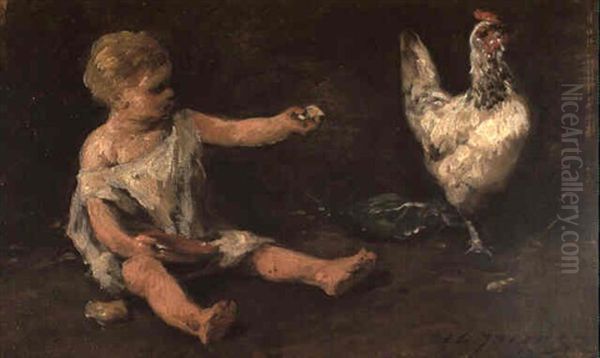 Enfant A La Poule - view 1
