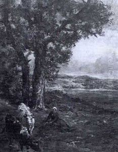 A Milkmaid With Her Cattle On The Banks Of A River