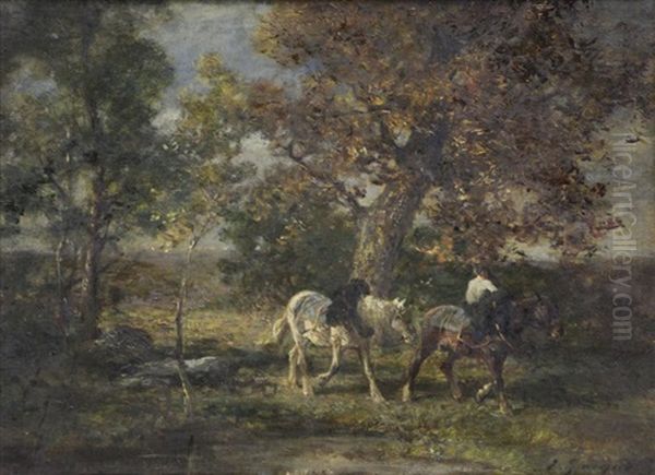 Horses In Landscape - view 1