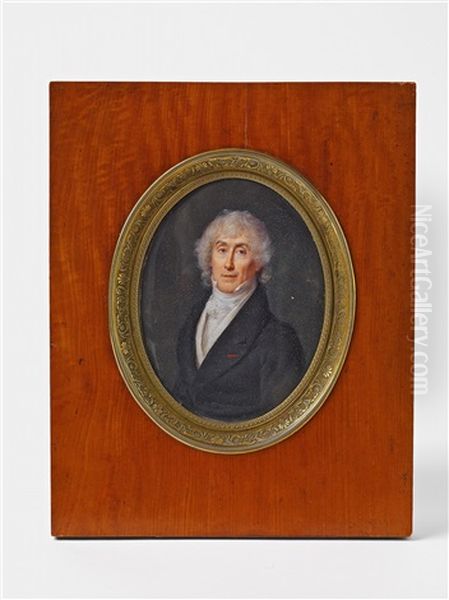A Portrait Miniature Of The English Admiral Clockett - view 1