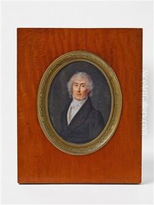 A Portrait Miniature Of The English Admiral Clockett