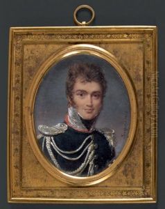 Portrait D'officier Des Gardes Du Corps Du Roi En Buste De Trois-quarts Vers La Droite Portrait D'officier Des Gardes Du Corps Du Roi En Buste De Trois-quarts Vers La Droite