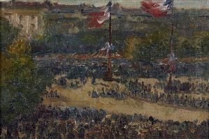 Revue De La Victoire (place De La Republique) by Edmond Jacquet