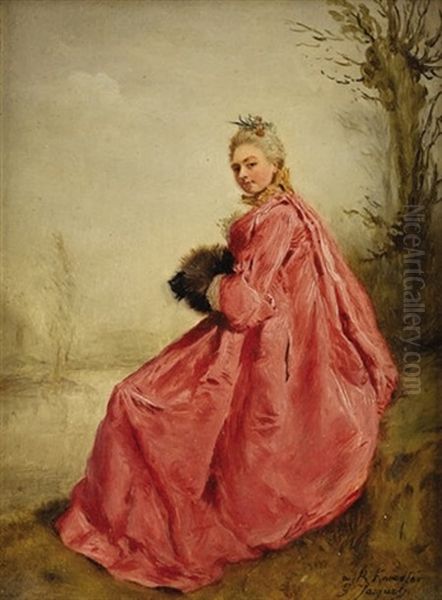 Girl In The Manner Of Watteau - view 1