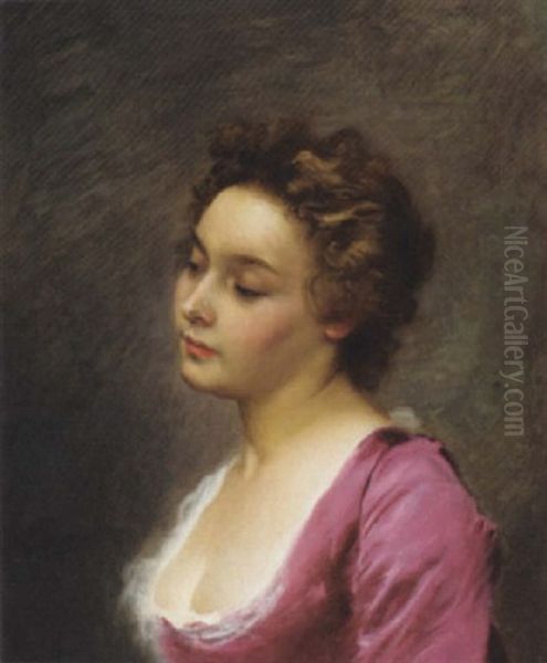An Elegant Lady In A Pink Dress - view 1
