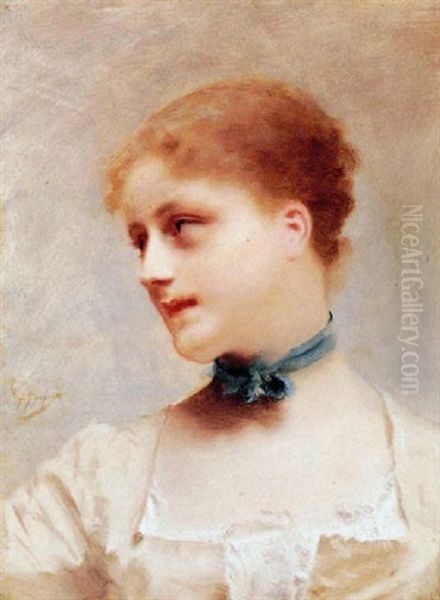 Young Woman In Profile - view 1