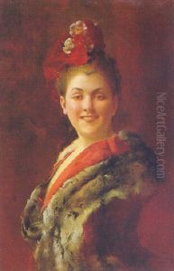 Lady With A Chinchilla Cape