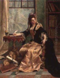 The Letter by Jacquet Gustave