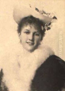 The Easter Bonnet by Jacquet Gustave