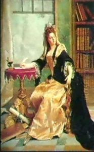Interieurszene: Vornehme Dame In Ihrem Schreibsalon by Jacquet Gustave