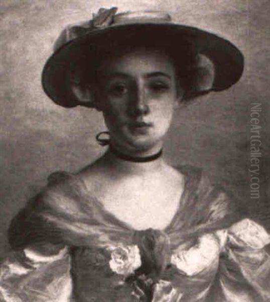 Portrait D'une Jeune Fille Au Chapeau - view 1