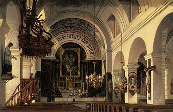 Interieur Einer Kirche In Virton - view 1