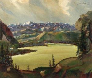 Gebirgsee by Willi Jaeckel