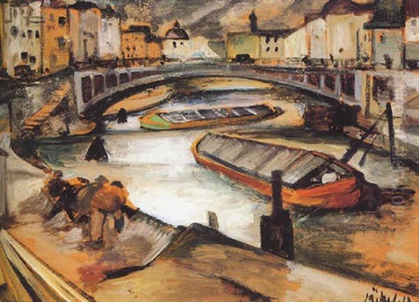 Frachtkahne Auf Der Spree - view 1