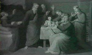 Die Beschneidung Des Johannesknaben In Der Wochnerinnenstube by Gustav Jaeger