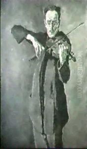 Der Geiger Baron Von Stransky by Gustav Jagerspacher