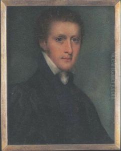 Augustus Frederick Fitzgerald, 3rd Duke Of Leinster, Wearing Double-breasted Dark Blue Coat With Brass Buttons, White Collar And Cravat