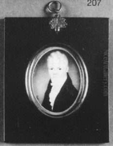 A Gentleman, In Black Coat, Knotted Cravat And Frilled Jabot