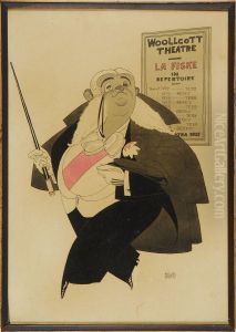Woollcott Theatre - La Fiske In Repertoire by Ralph Barton