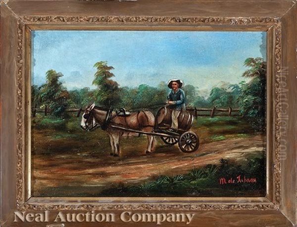 Peddler With Donkey And Cart - view 1