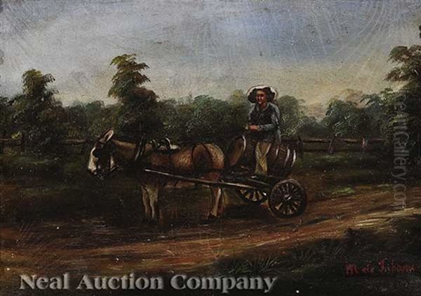 Peddler Traveling In The Louisiana Countryside - view 1