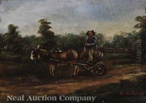 Peddler Traveling In The Louisiana Countryside Peddler Traveling In The Louisiana Countryside