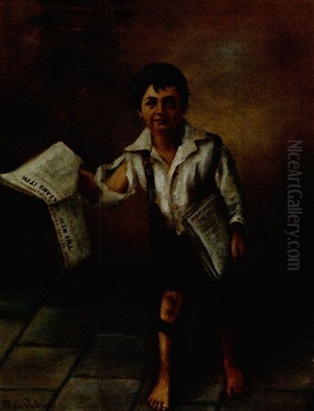 Newsboy Selling The New Orleans Item - view 1
