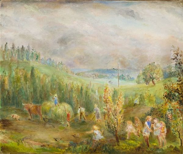 Haymaking - view 1