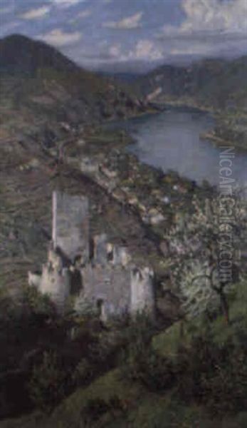 Ruine Hinterhaus, Im Hintergrund Spitz A.d. Donau (wachau) - view 1